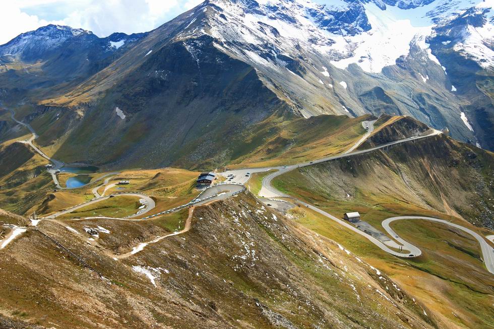 Grossglockner Hochalpenstrasse magashegyi panorámaút Ausztria